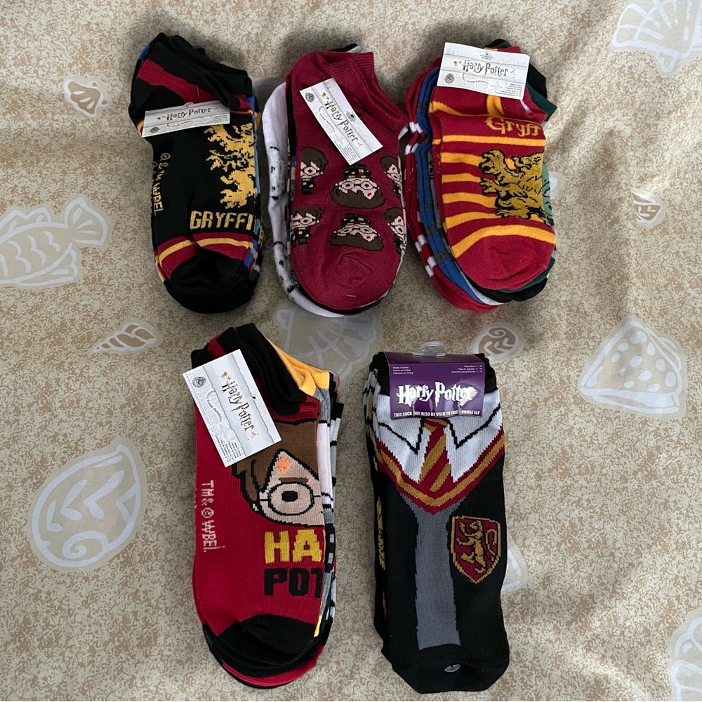 Harry Potter Women’s Low Cut Socks 5 Packs Size 4-10